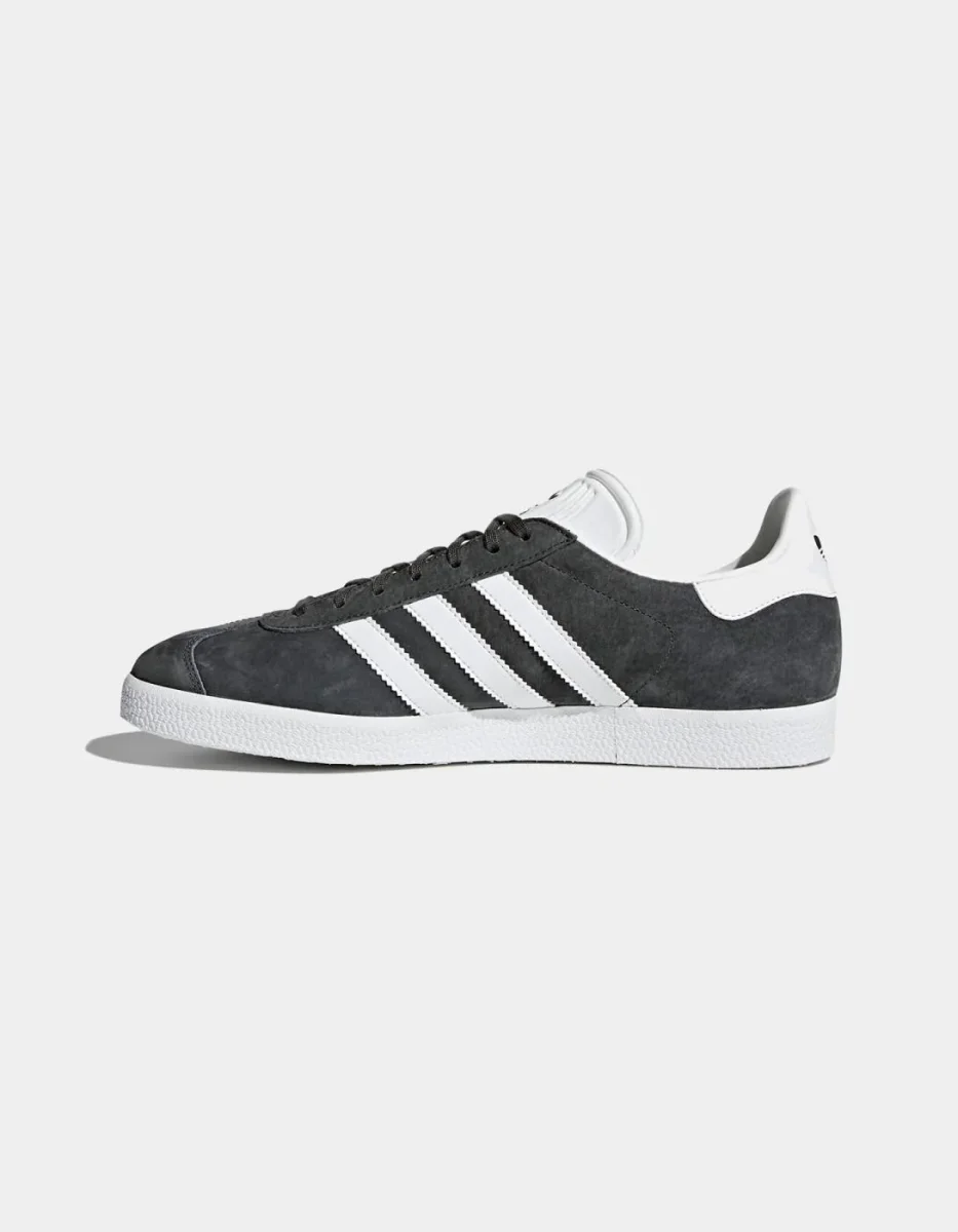 Zapatillas ADIDAS GAZELLE - Dark Grey Heather/White/Gold - Imagen 3
