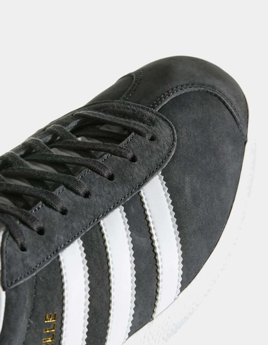 Zapatillas ADIDAS GAZELLE - Dark Grey Heather/White/Gold - Imagen 7