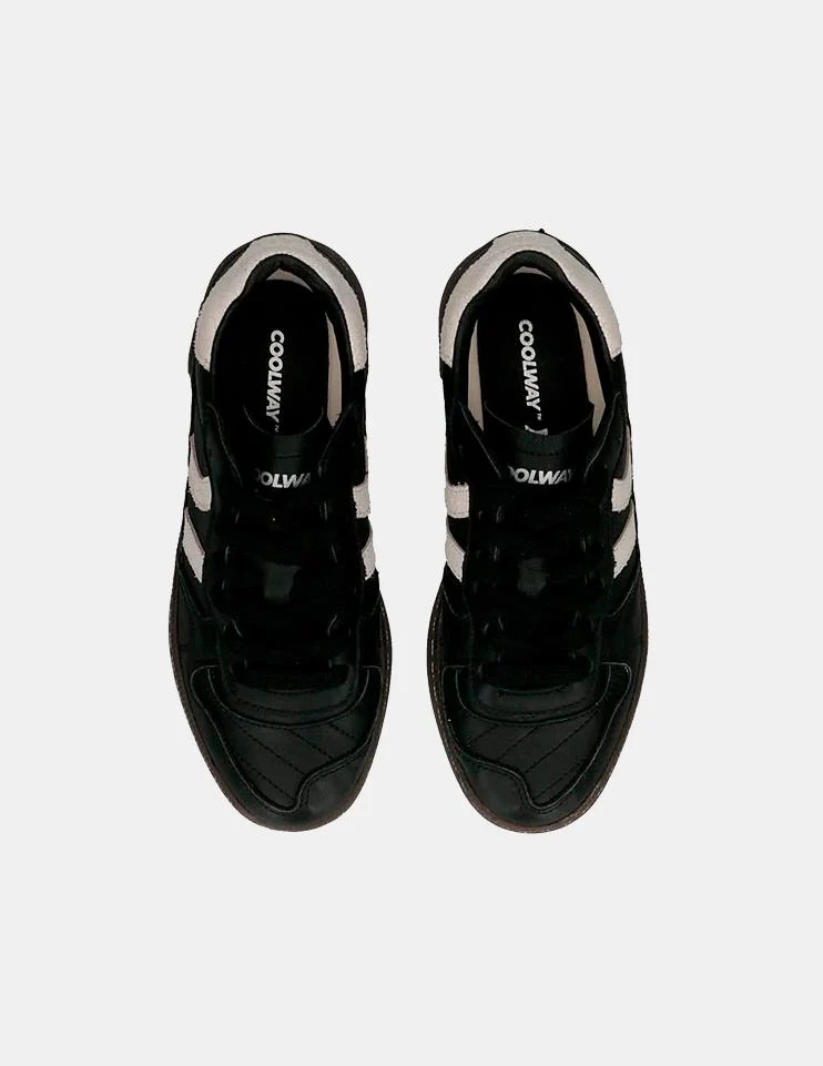 Zapatillas COOLWAY GOAL - Black Leather - Imagen 5