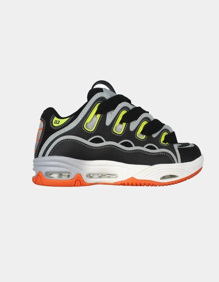 Zapatillas OSIRIS D3 2001 - Black/Grey/Orange - Imagen 2