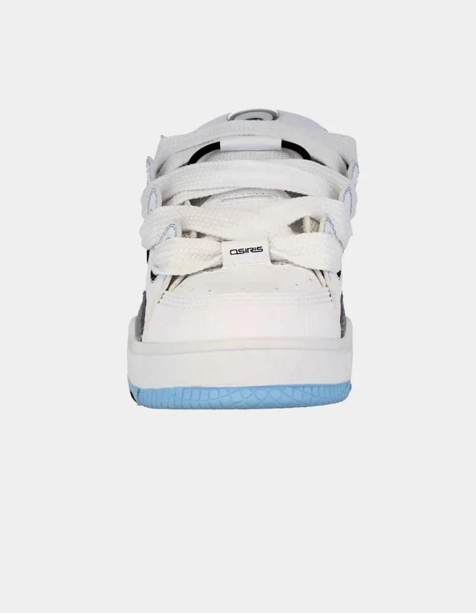Zapatillas OSIRIS D3 OG - White/Grey/Baby Blue - Imagen 3