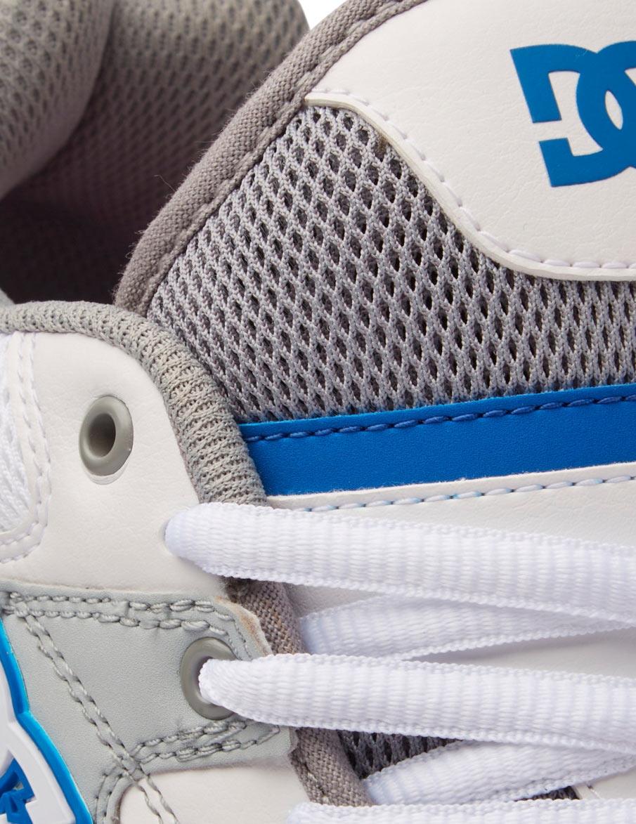 Zapatillas DC ASCEND - White/Grey/Blue - Imagen 6