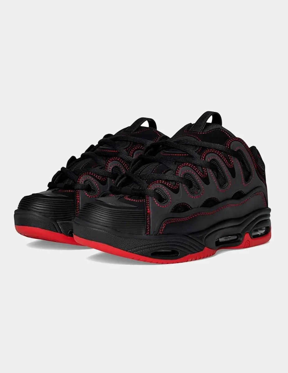 Zapatillas OSIRIS D3 2001 - Black/Red/Red - Imagen 4