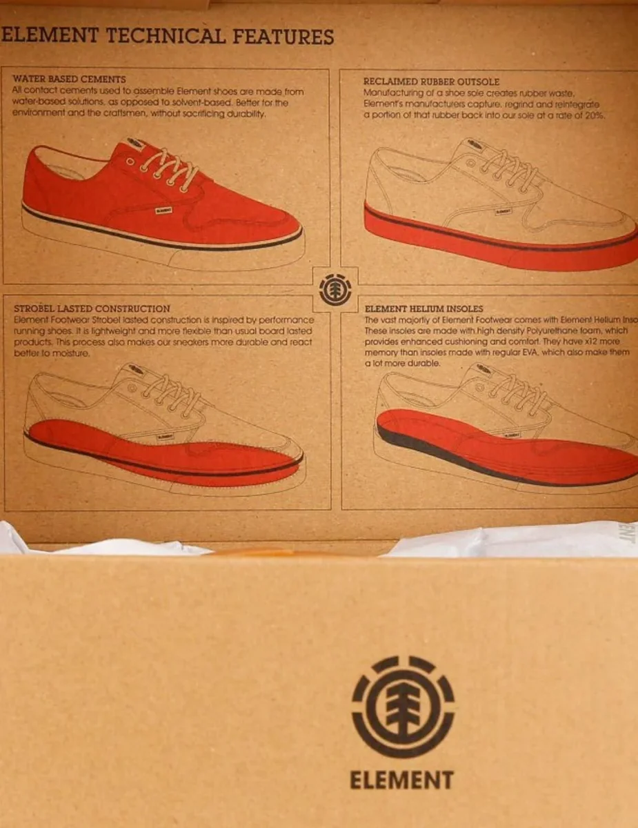 Zapatillas ELEMENT TOPAZ C3 - Black Gum Red - Imagen 5